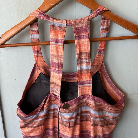 NWT Cantline Terra Soleil Striped Pink Orange A-Line Women's Skirt Size Medium - Picture 4 of 7